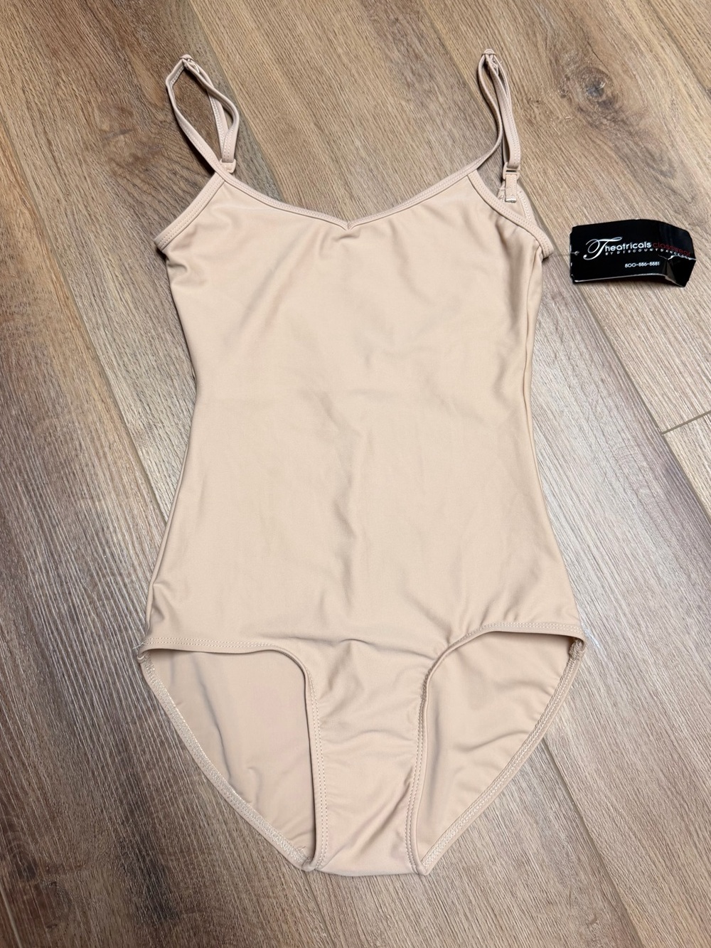 Theatricals Nude Dance Leotard Small Camisole Body Liner Shelf Bra Adjustable
